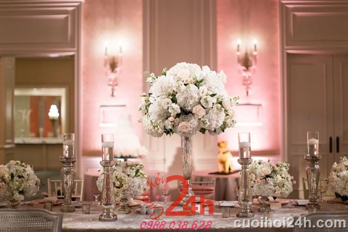 Dịch vụ cưới hỏi 24h trọn vẹn ngày vui chuyên trang trí nhà đám cưới hỏi và nhà hàng tiệc cưới | Trang trí tiệc cưới 16